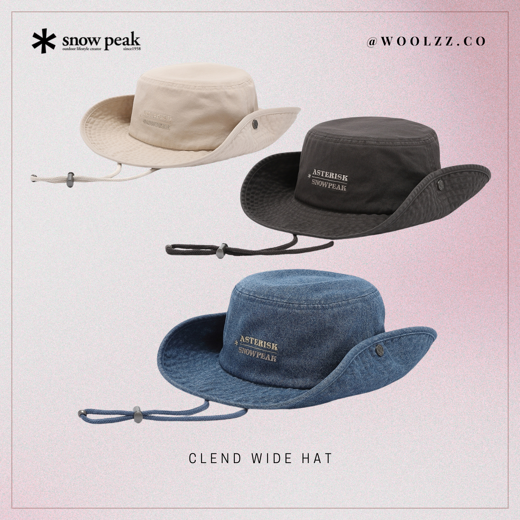 Snow Peak 克蘭德寬版帽 S25SUF-HA36