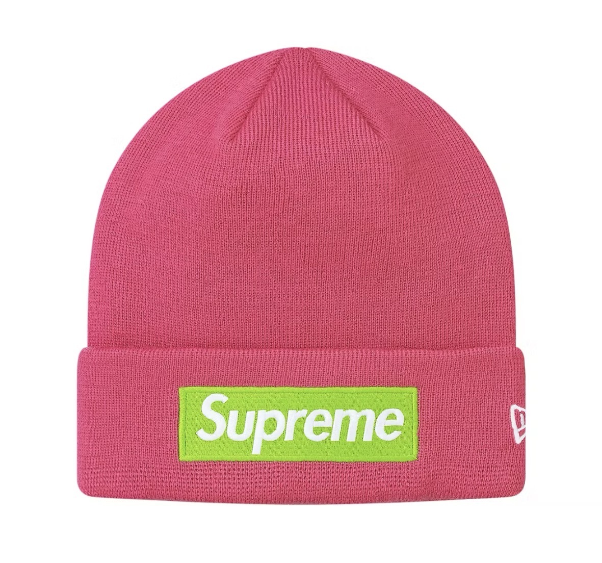 Supreme New Era Box Logo Beanie (FW17) Magenta