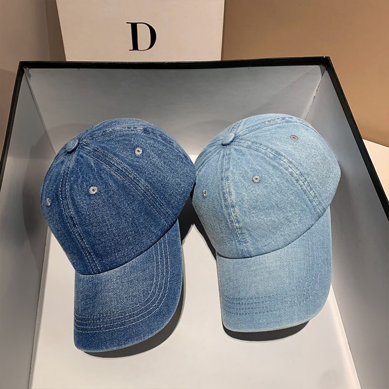 Vintage Solid Denim Baseball Cap