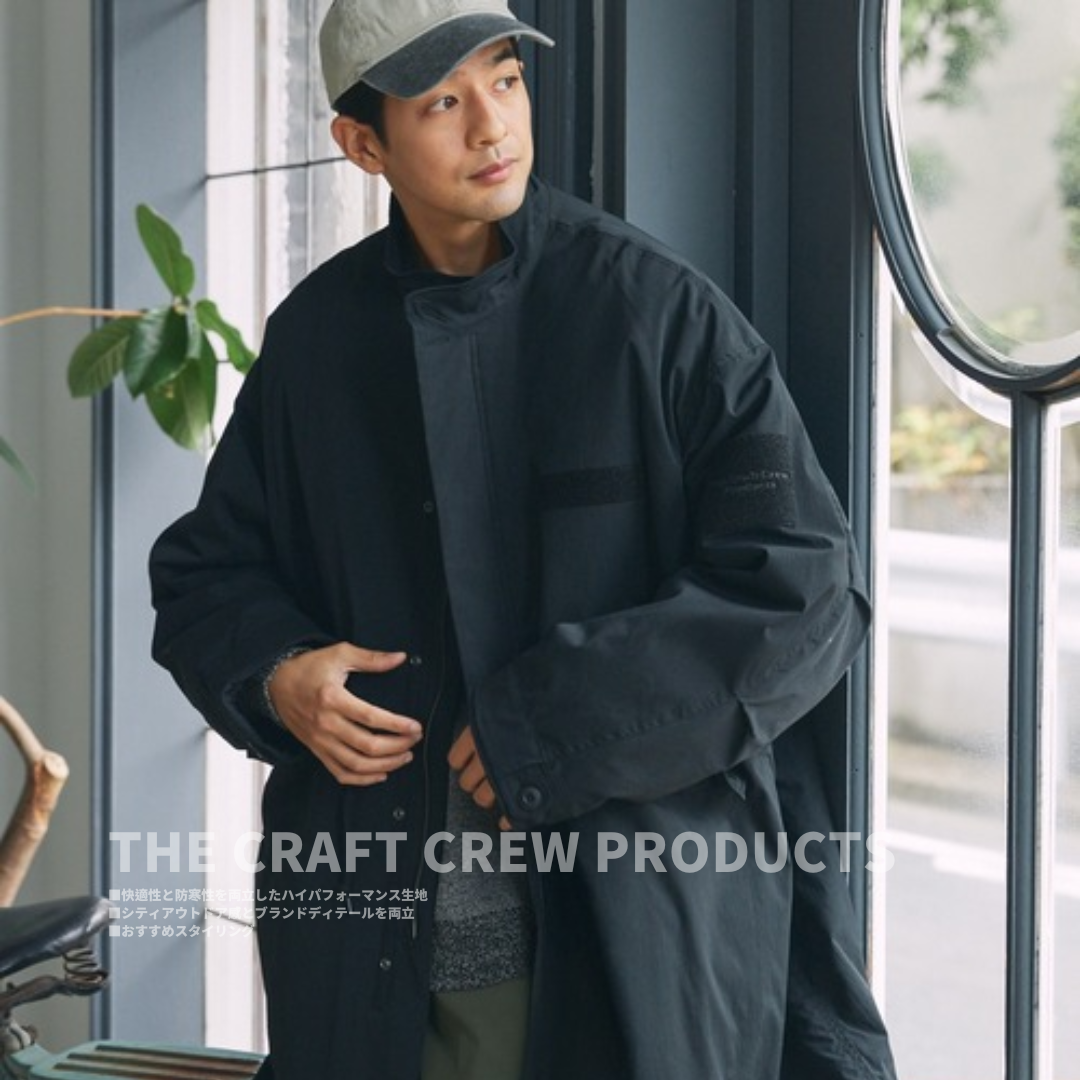 "代購" THE CRAFT CREW PRODUCTS 25AW 防潑水尼龍 立領 長版外套
