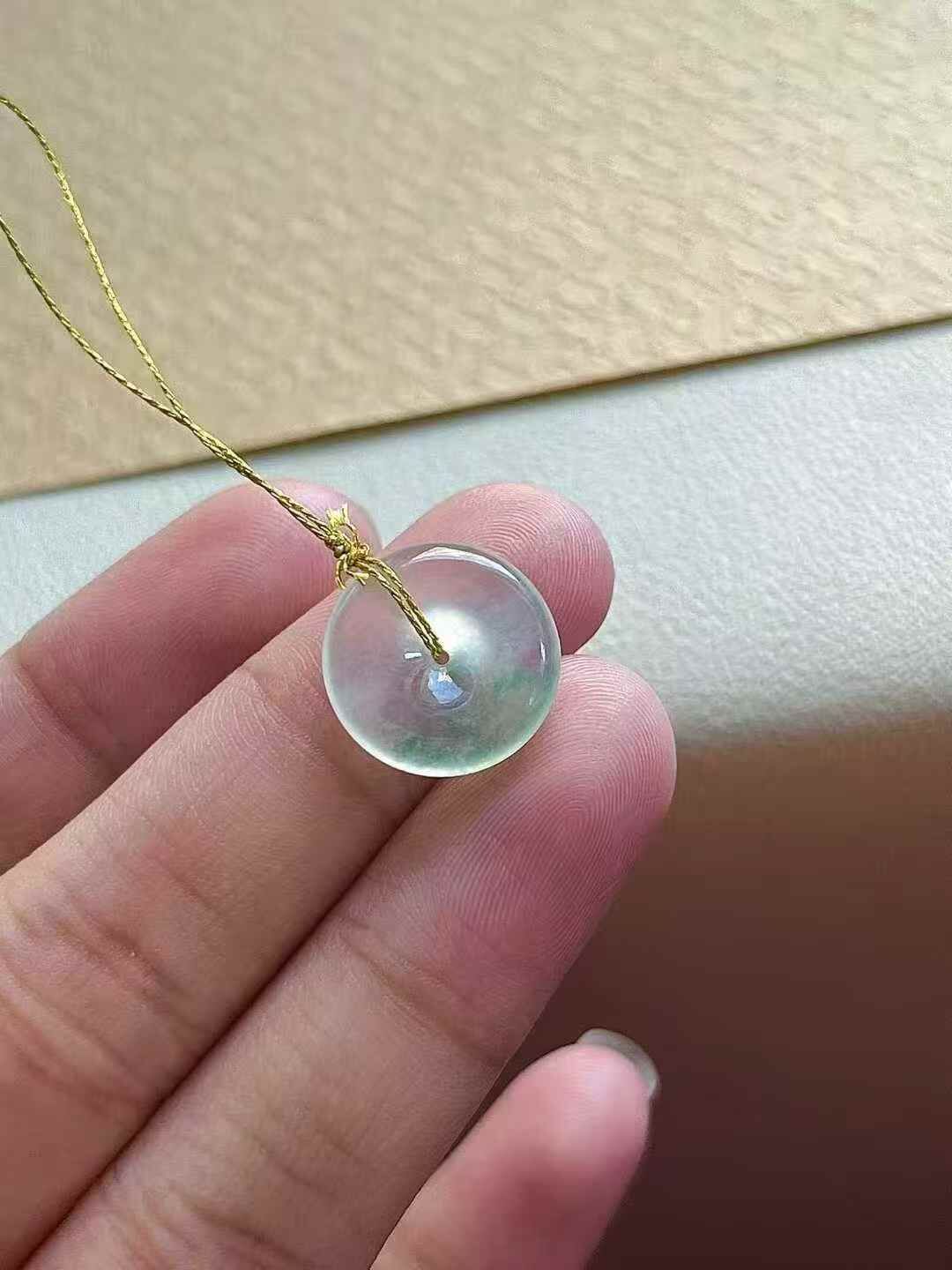 1122378 翡翠平安扣 (14.5mm直徑)