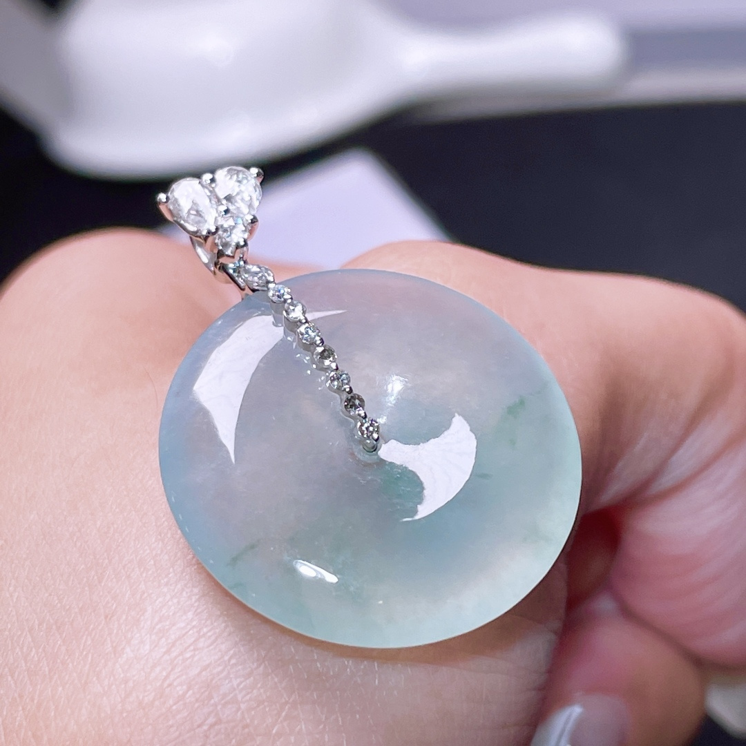 1122421 翡翠平安扣吊墜 (24.7mm直徑)