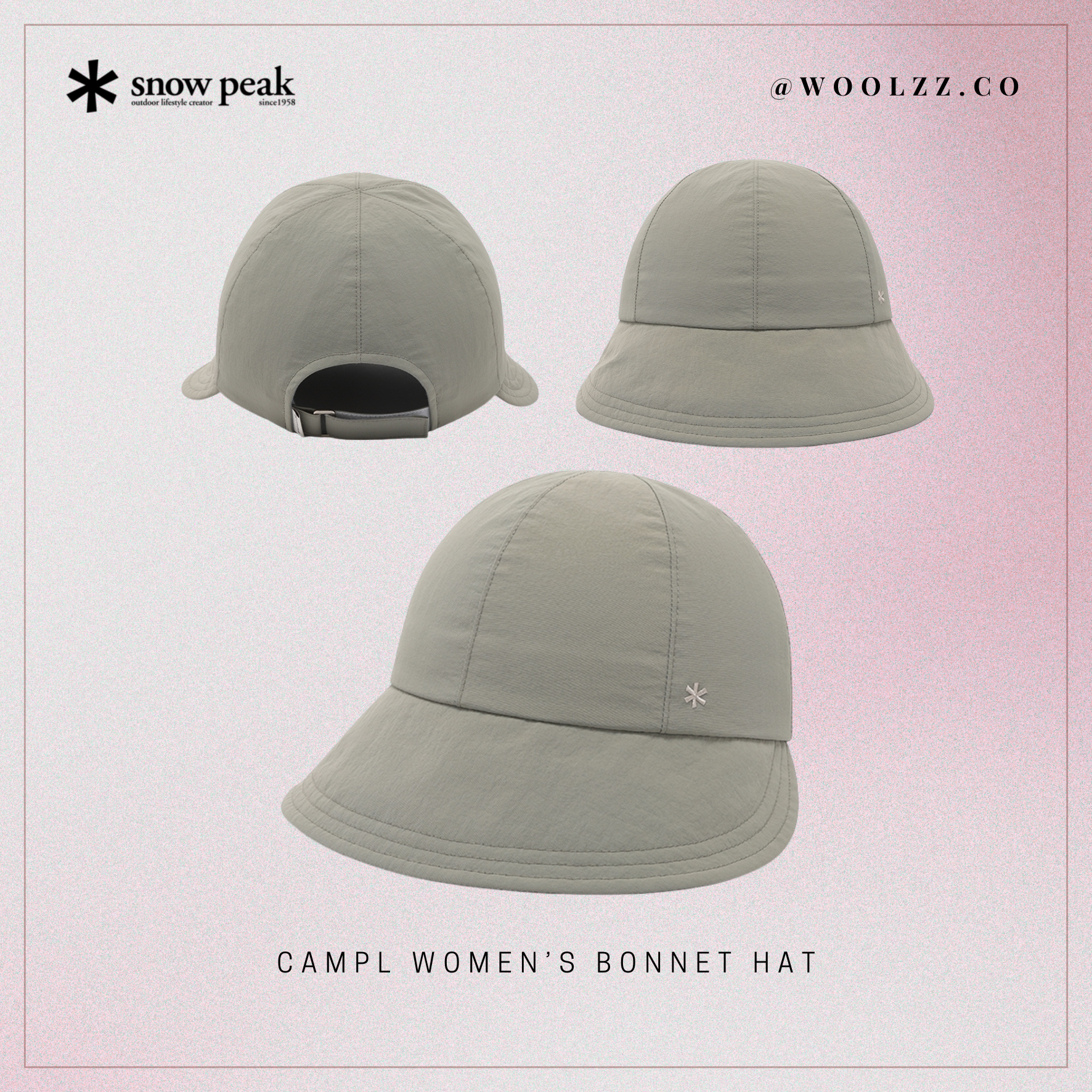 Snow Peak Campl 女款遮陽帽 S25SWC-HA17