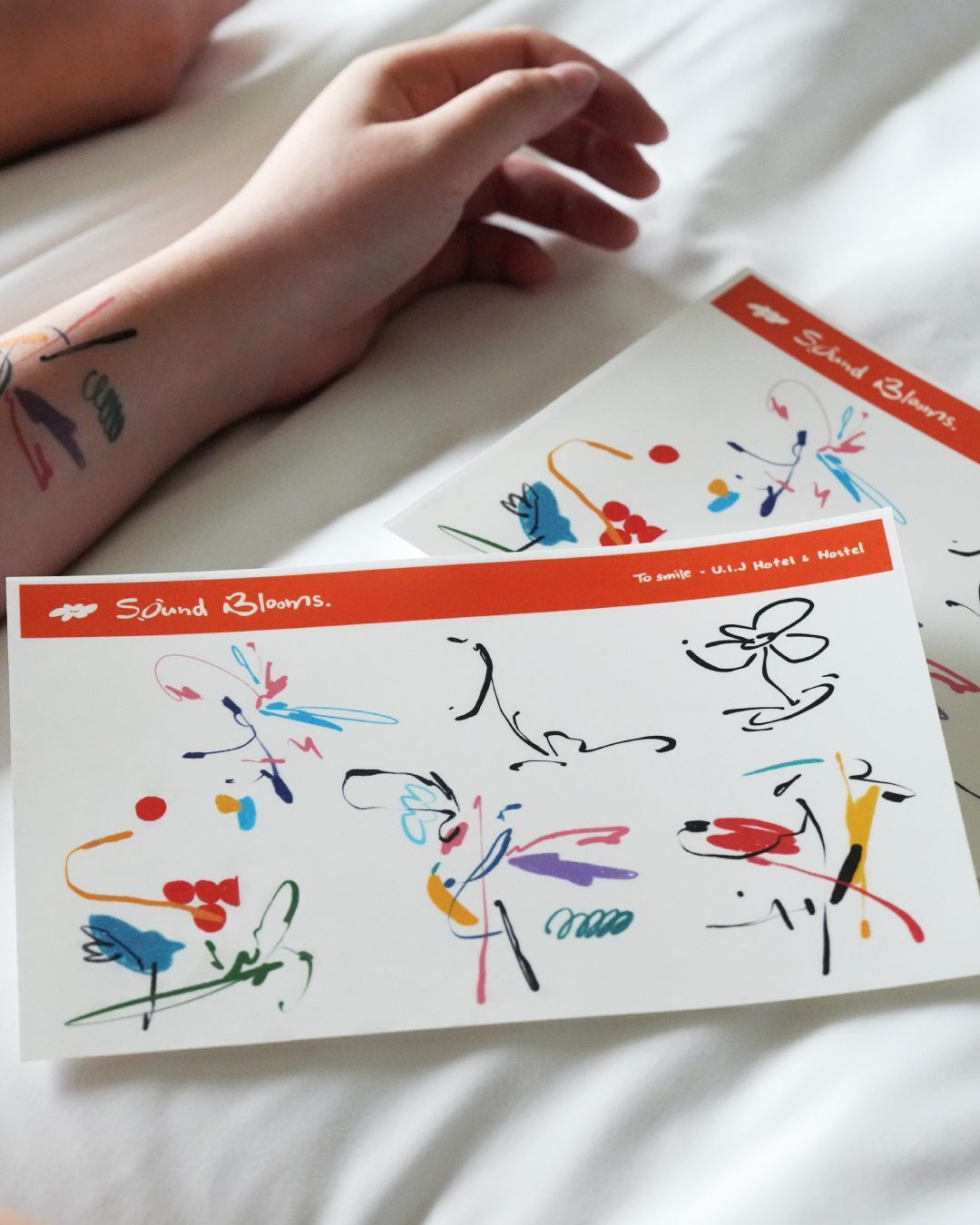 《Sound Blooms》紋身貼紙