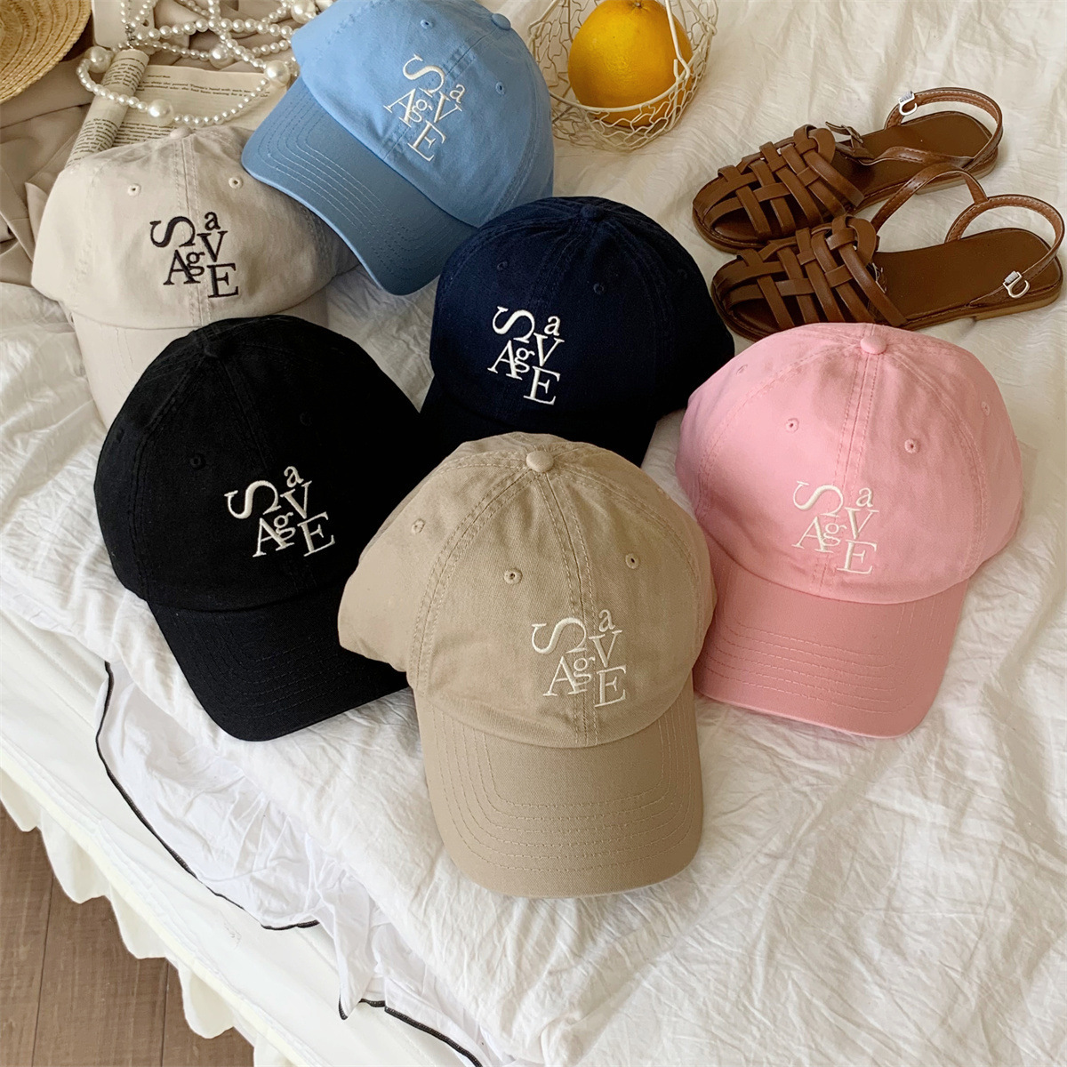 Korean SAVAGE Letter Embroidered Baseball Cap