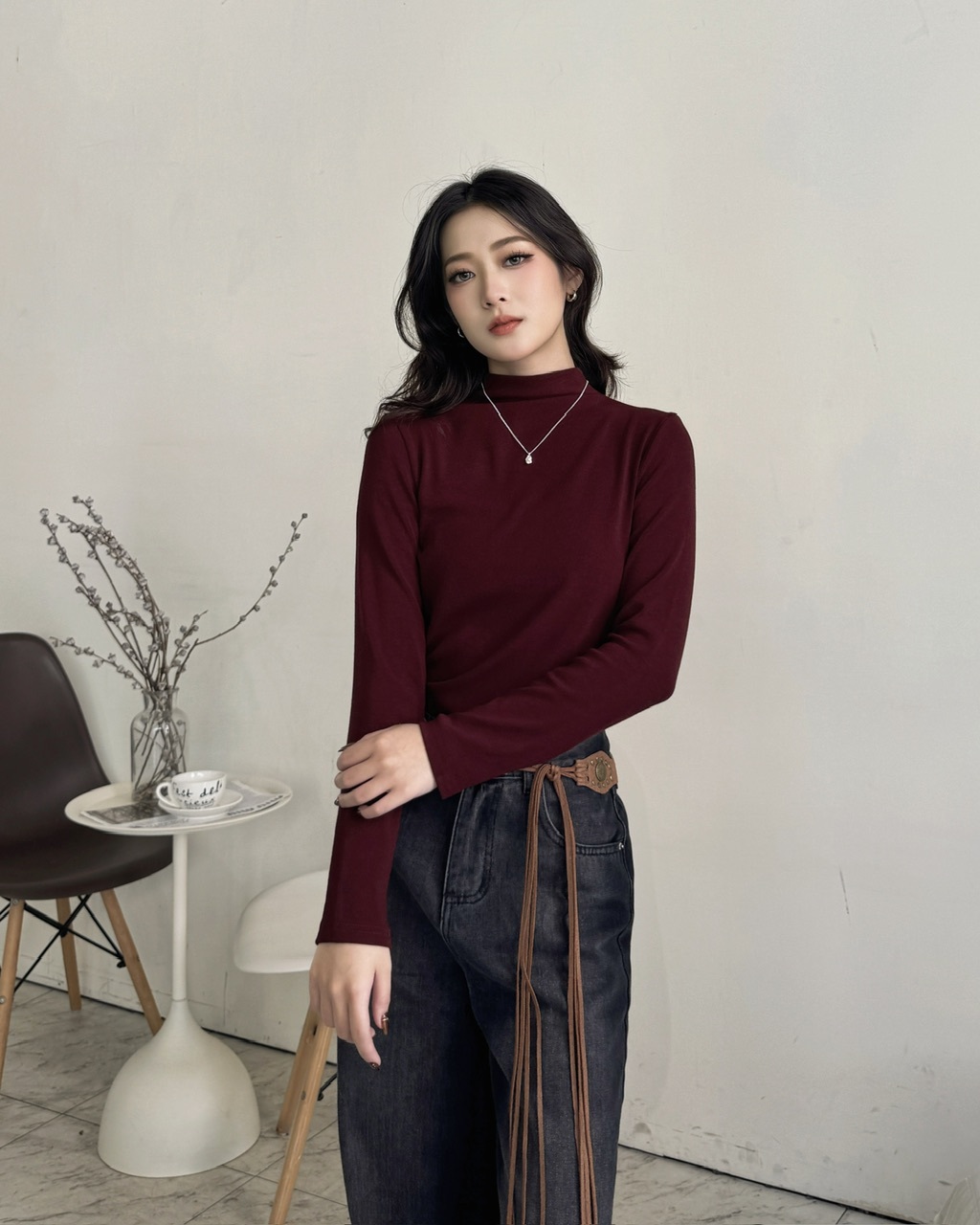 基本款微高領內搭—1136