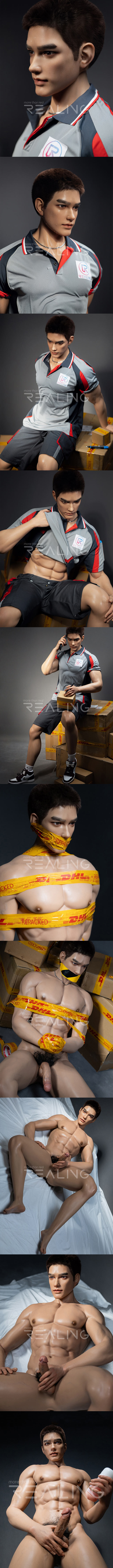 REALING 185cm 赤獒 男性擬真娃娃 全矽膠材質 silicone sex male doll
