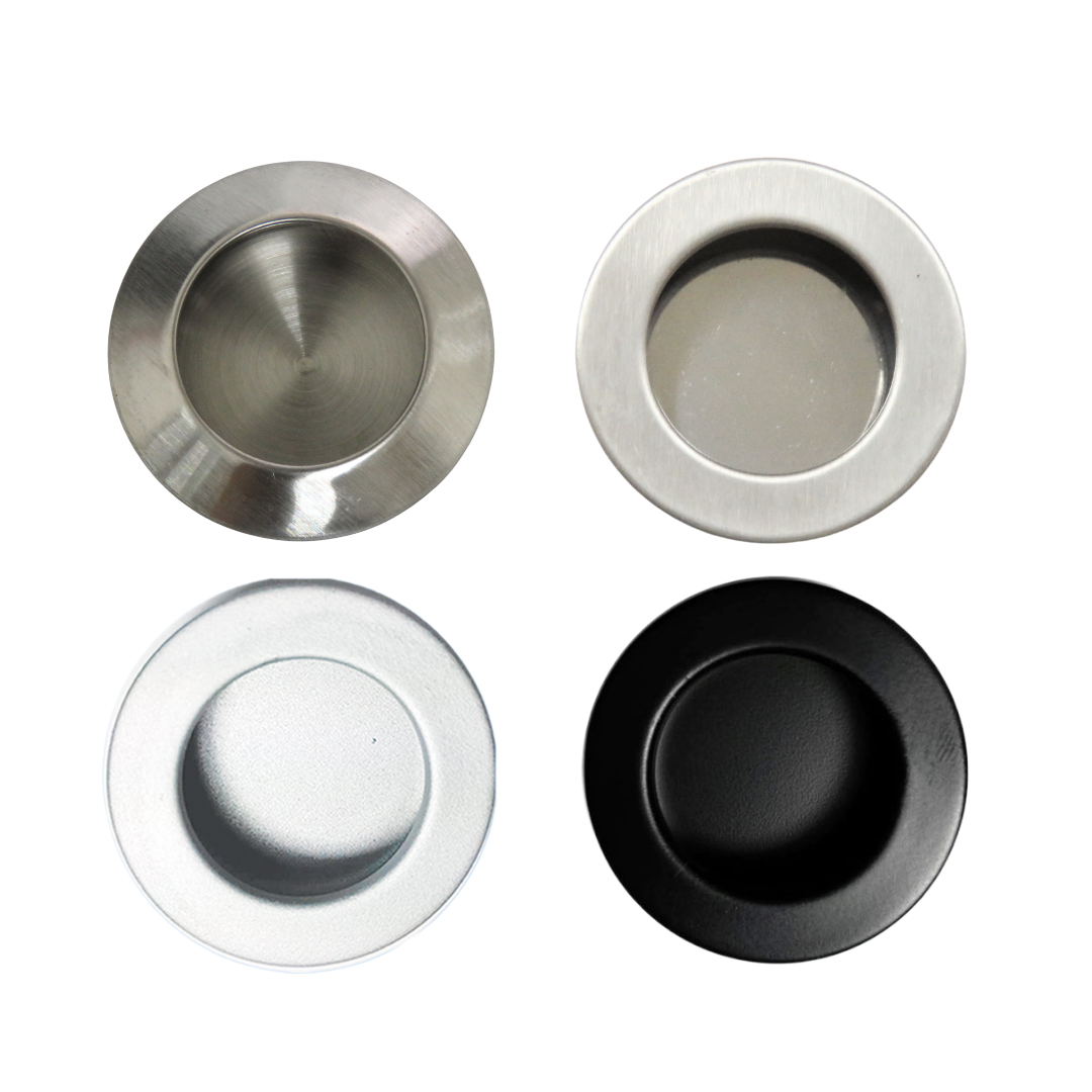 【五金小姐】台灣製 白鐵圓形戶引把手