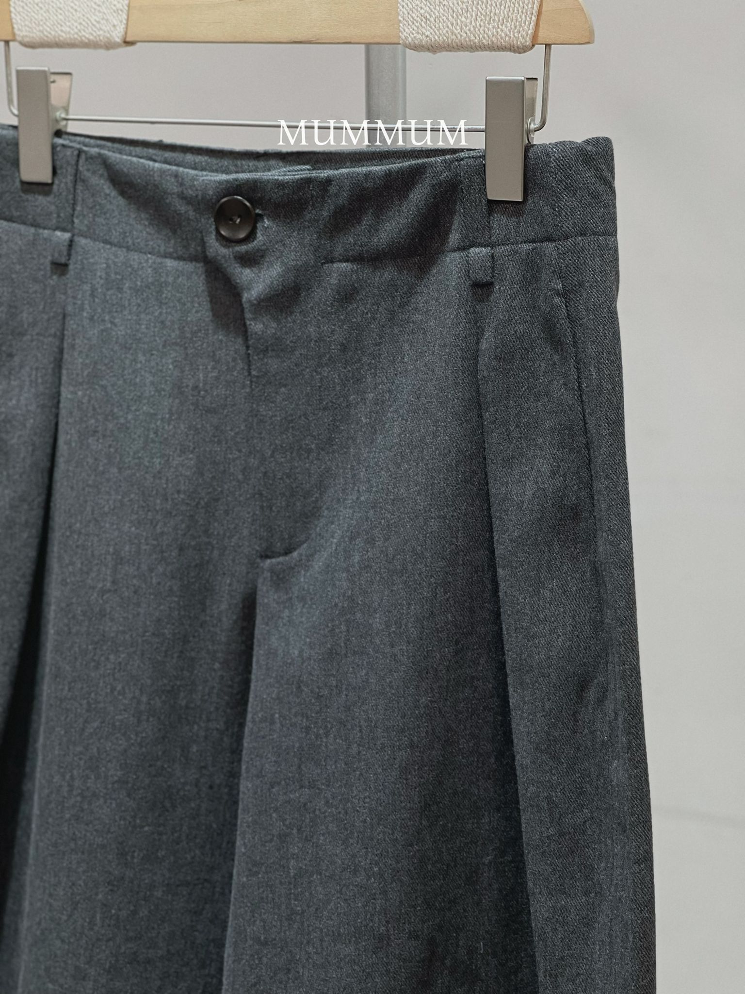 03623a/西裝一條摺痕寬腳褲M/33W'38H'41.5L'L/35W'40H'41.5L'