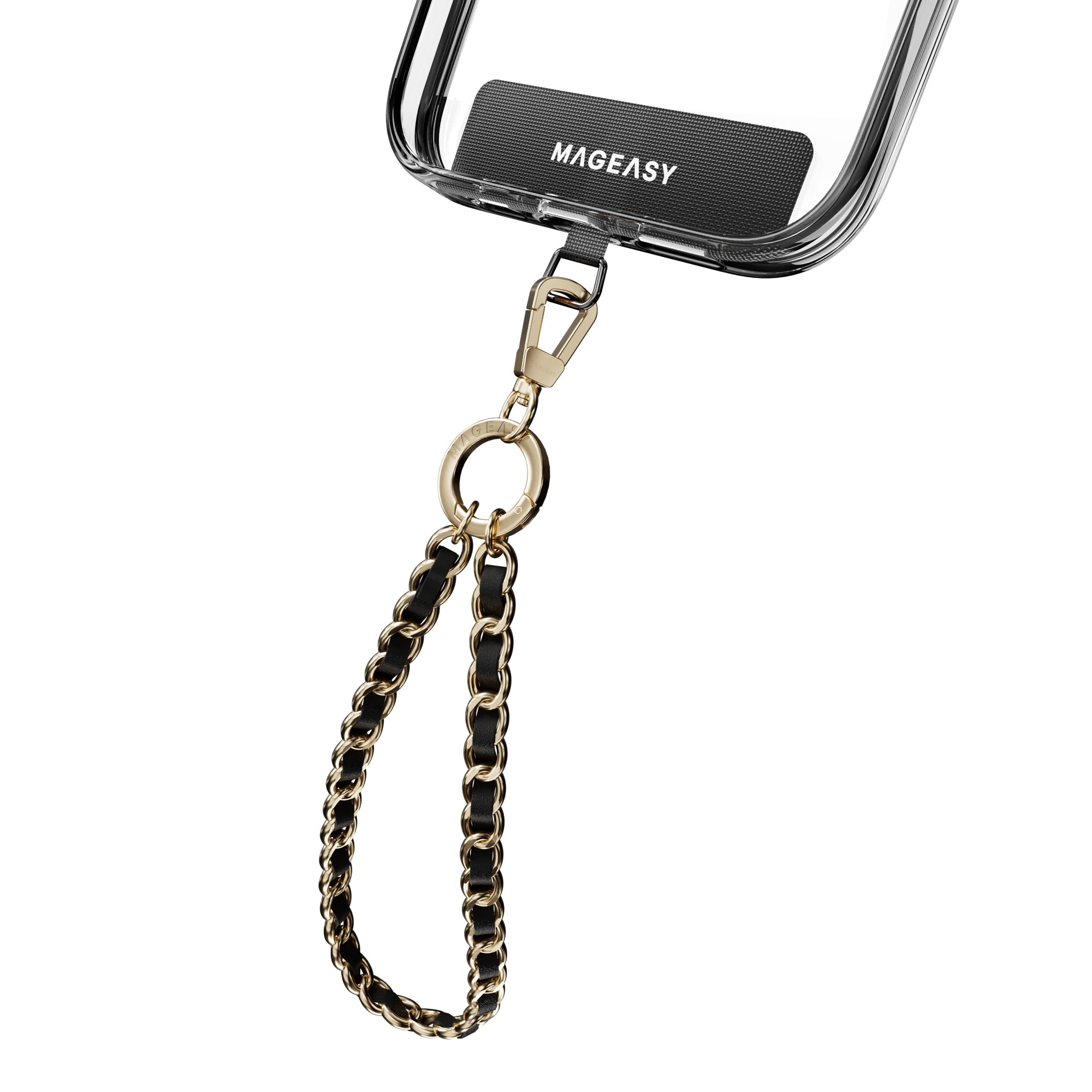 MAGEASY 9 mm 皮穿鏈金屬手繩 / 掛繩片組