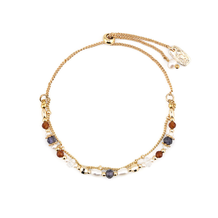 《官網限定》冬夜離人節 – 珍珠堇青石 – 手鍊