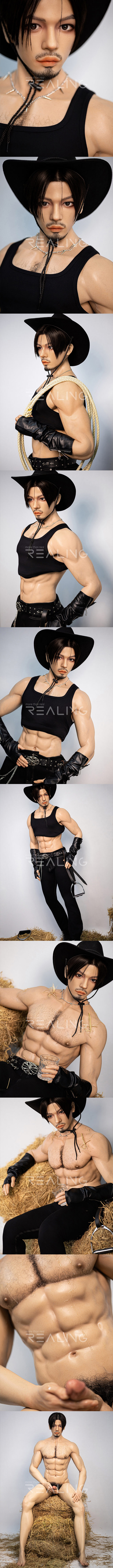 REALING 185cm 麒麟 男性擬真娃娃 全矽膠材質 silicone sex male doll