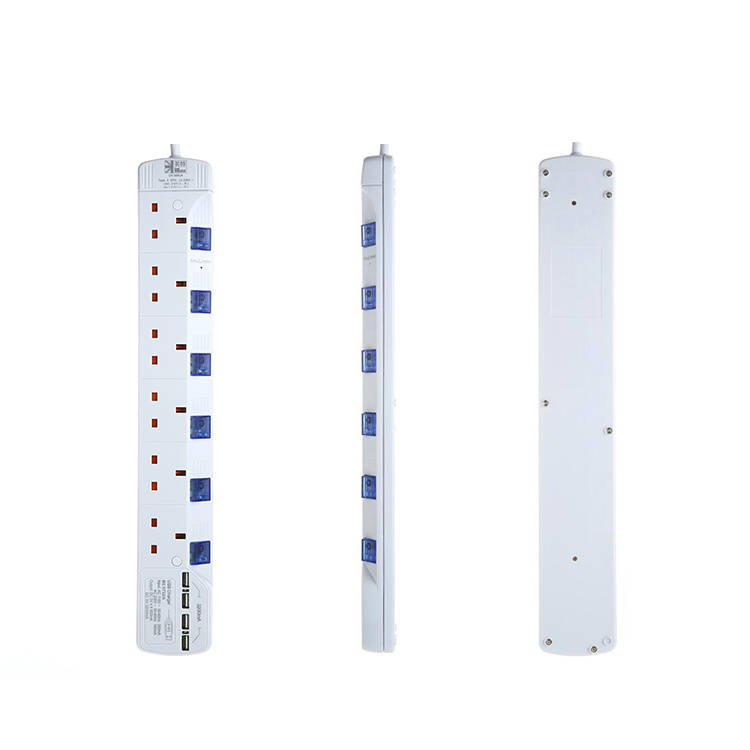 UKase 6插位防雷連4xUSB充電拖板 SU886U4/B