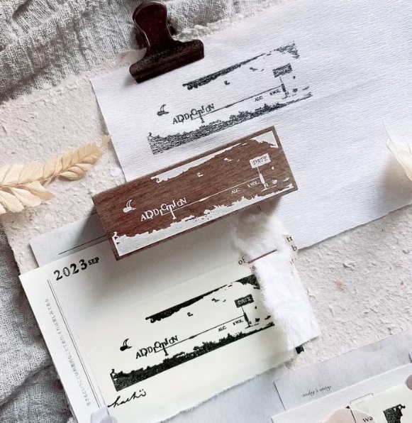 哈秋HA7UU．癮.橫式 Addiction.H 櫸木印章