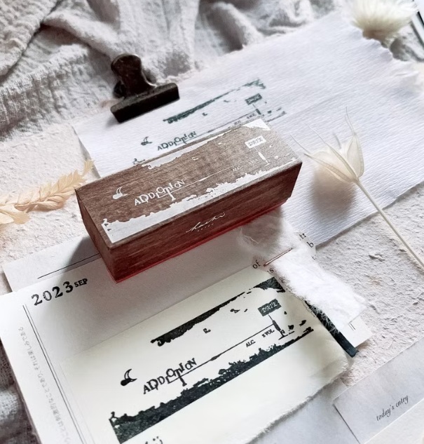 哈秋HA7UU．癮.橫式 Addiction.H 櫸木印章