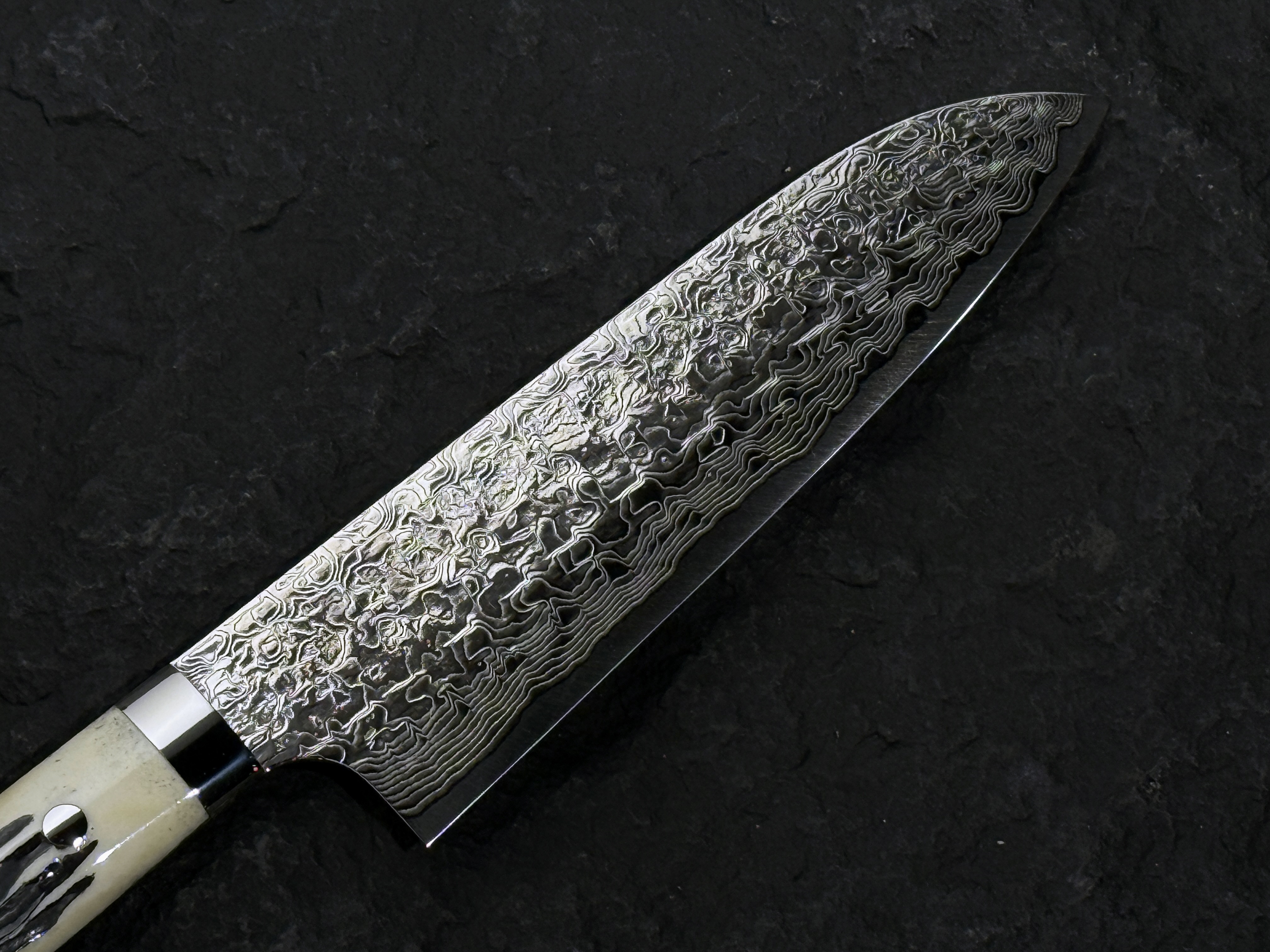 佐治武士 SG2 鑽石大馬士革鋼 三德 白牛骨柄