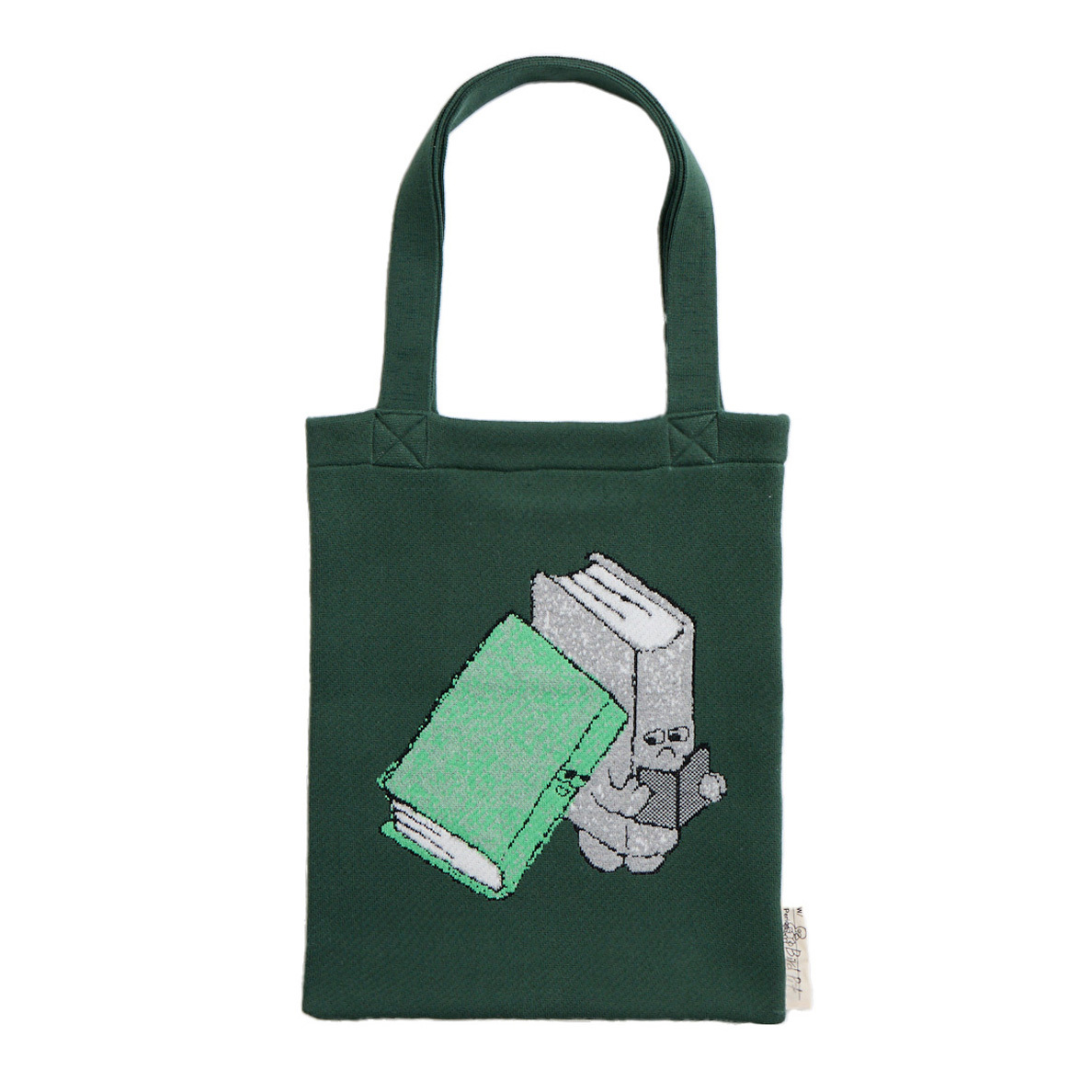 [Bird Pit] Books Reading Books Tote Bag Green