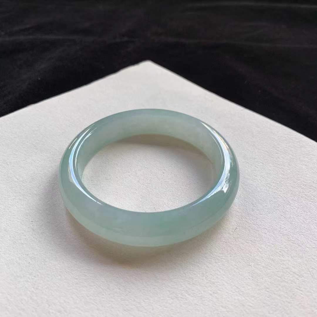 翡翠冰晴綠正圈手鐲,天然翡翠A玉, 緬甸玉, Jade, Jadeite