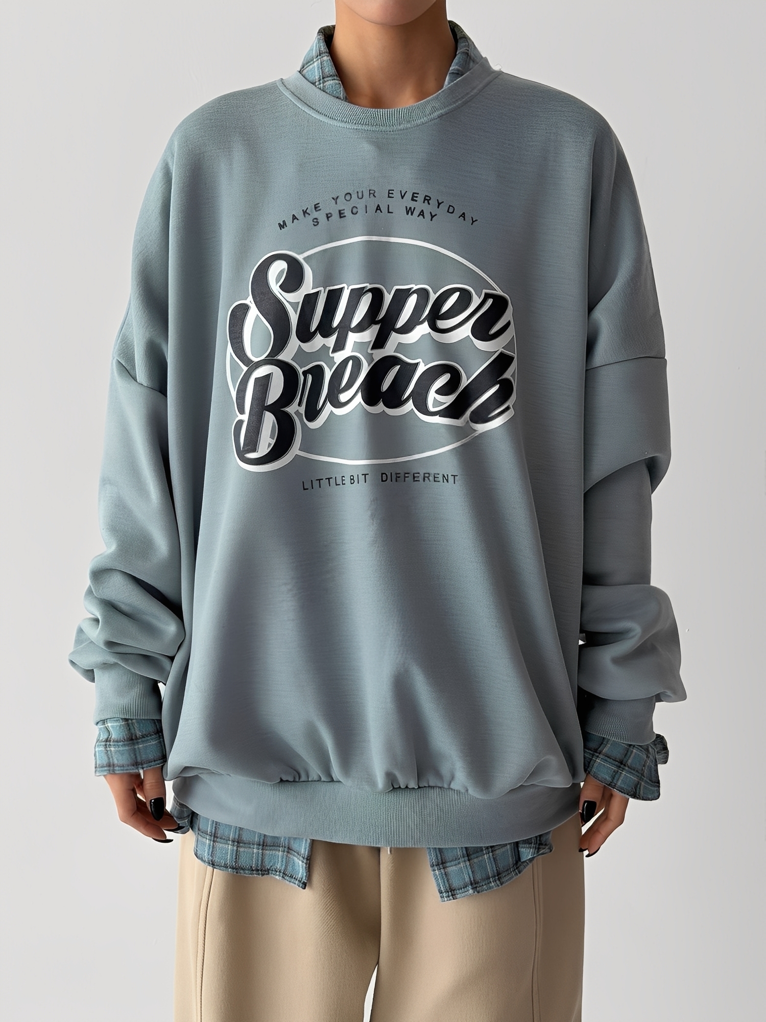 THankus 男女同款衛衣｜墨色細節拍攝