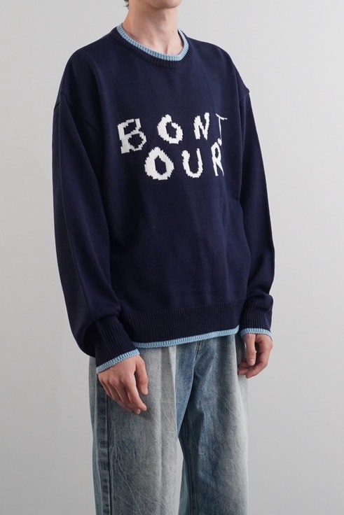 你好針織撞色長袖