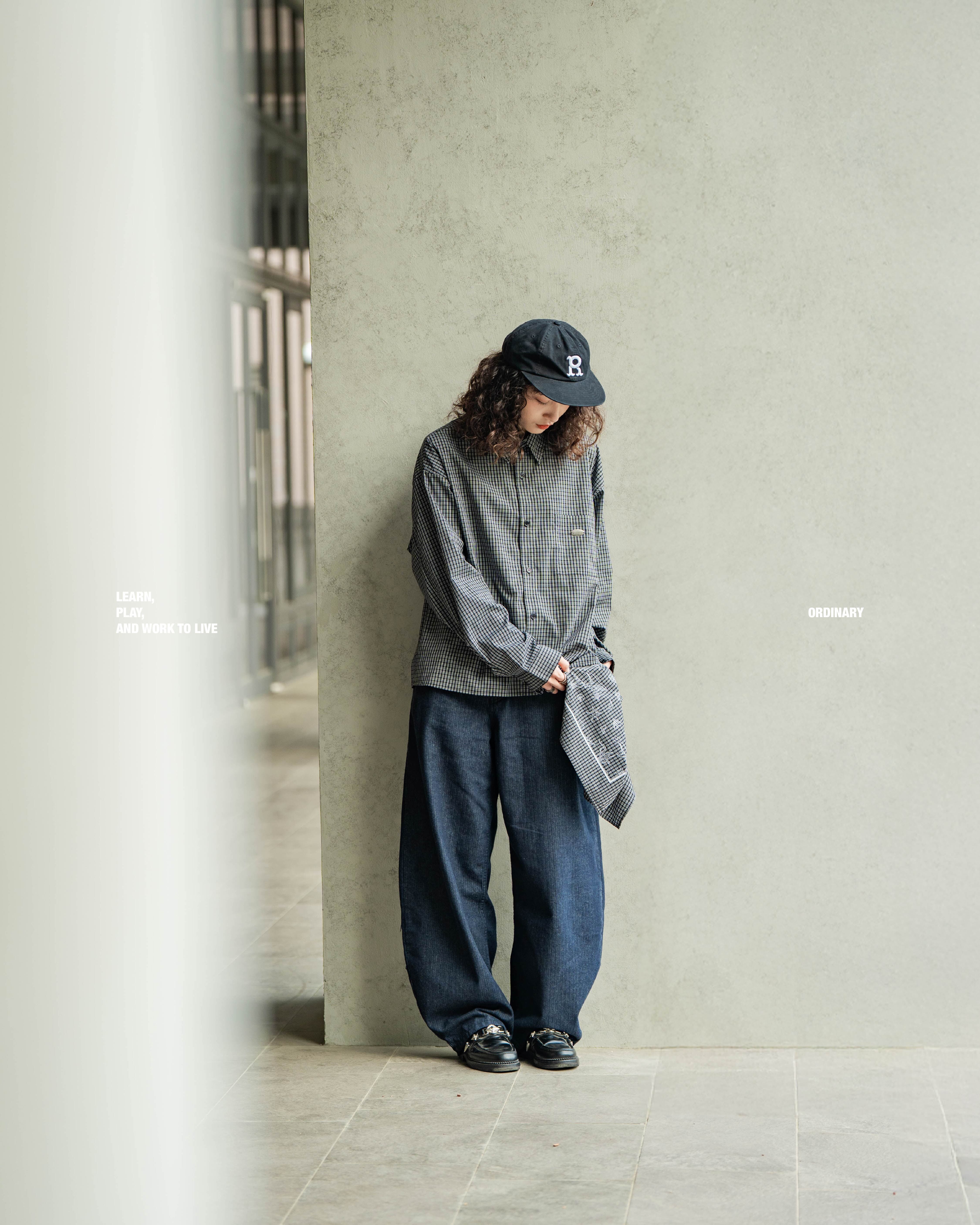 ORDINARY 鐵牌短板格紋襯衫