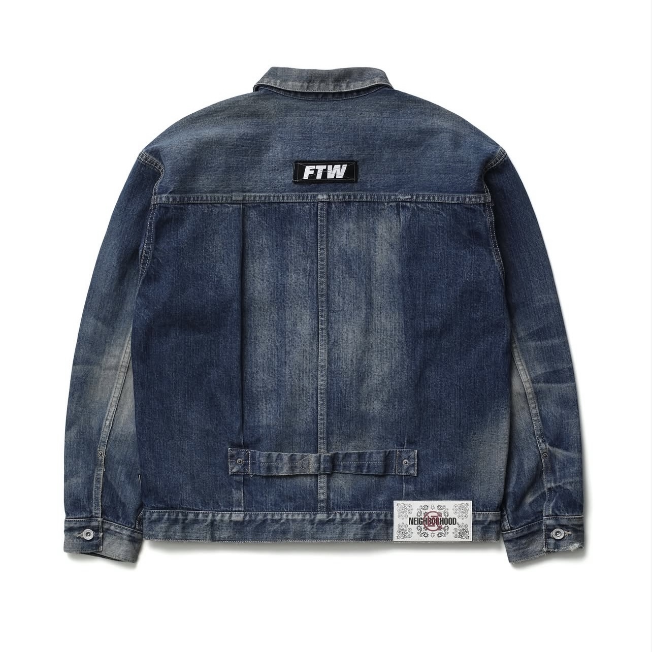 -(B6b)-CLOT X NEIGHBORHOOD SAVAGE DENIM TYPE-1 JACKET FW25 FTW 聯名款 單寧外套 黑色/藍色-252SP20N-JKM01S
