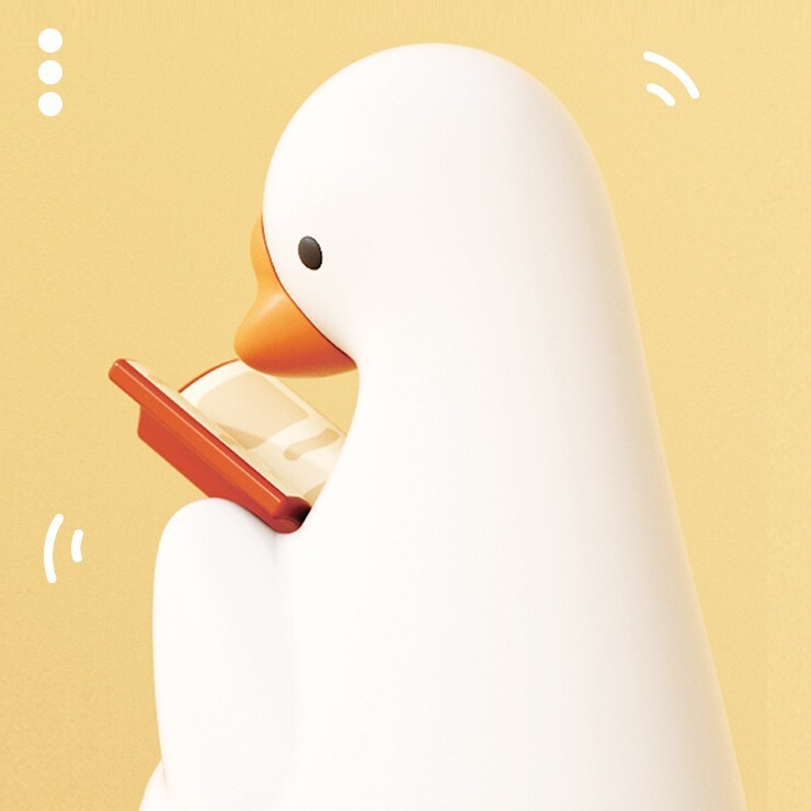 《6416》專心看書鵝可調光夜燈