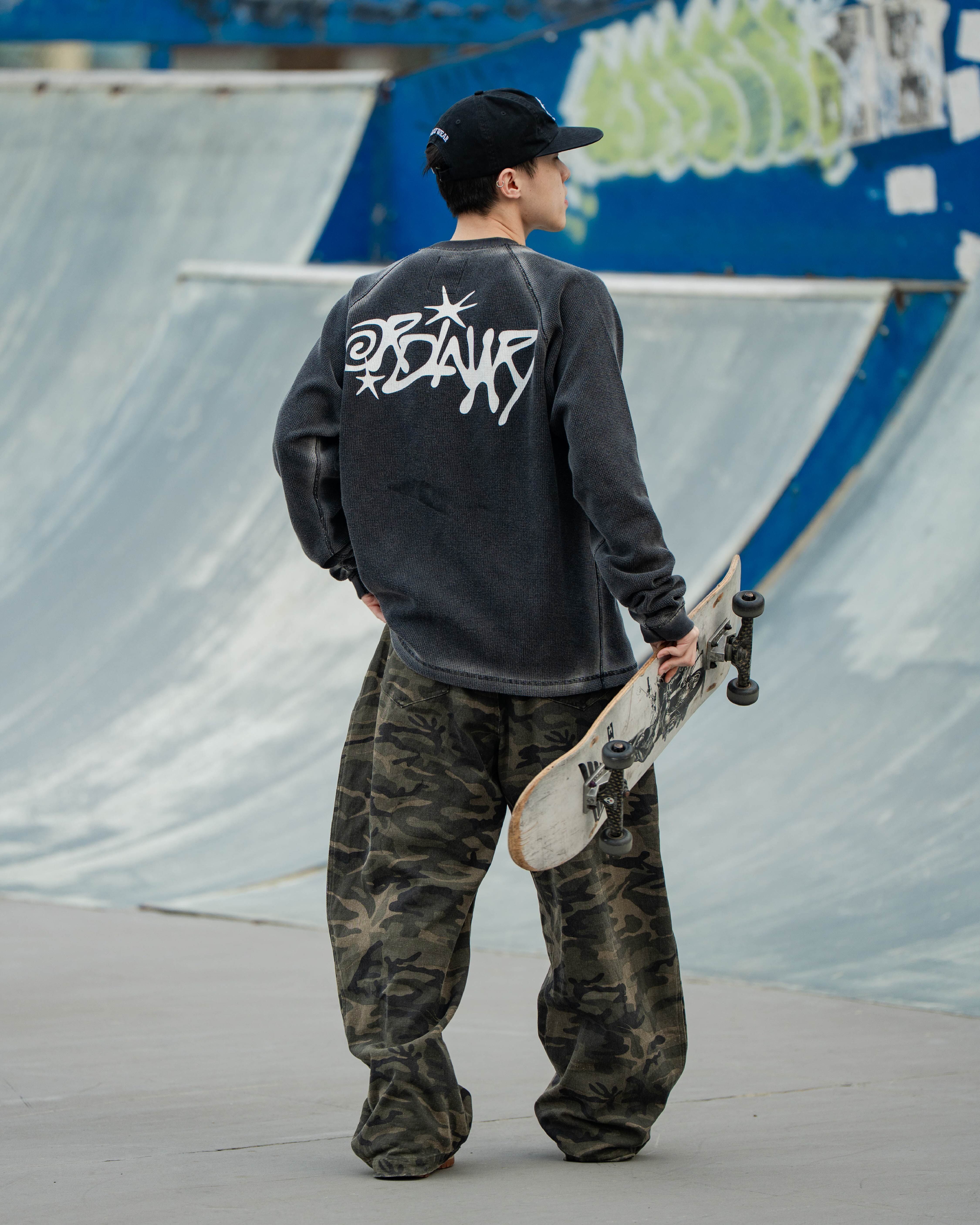 Ordinary 水洗華夫格長Tee