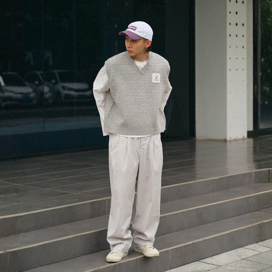 舒適亞麻高質感寬鬆休閒褲