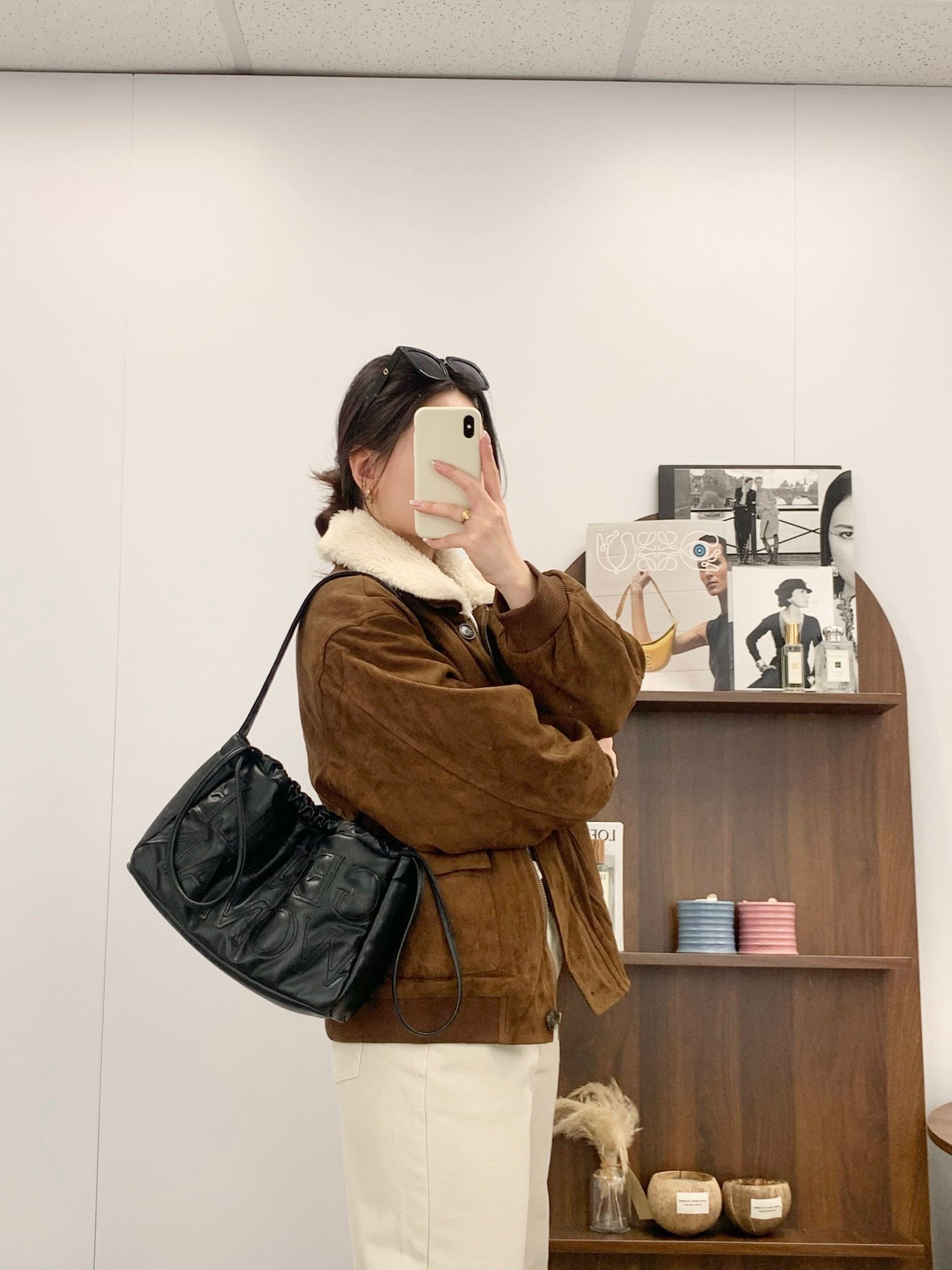 毛毛領猄皮拉鍊外套