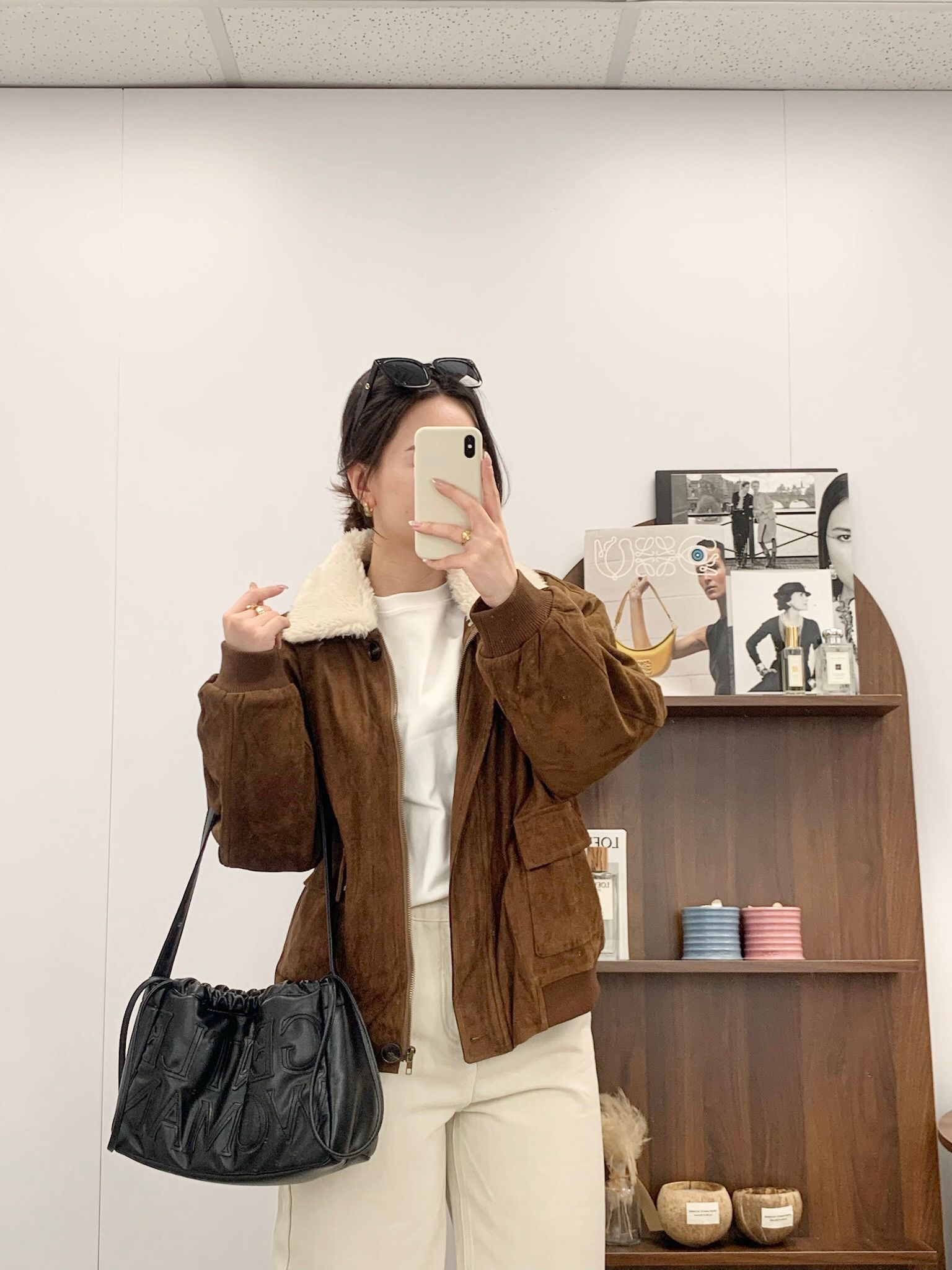 毛毛領猄皮拉鍊外套