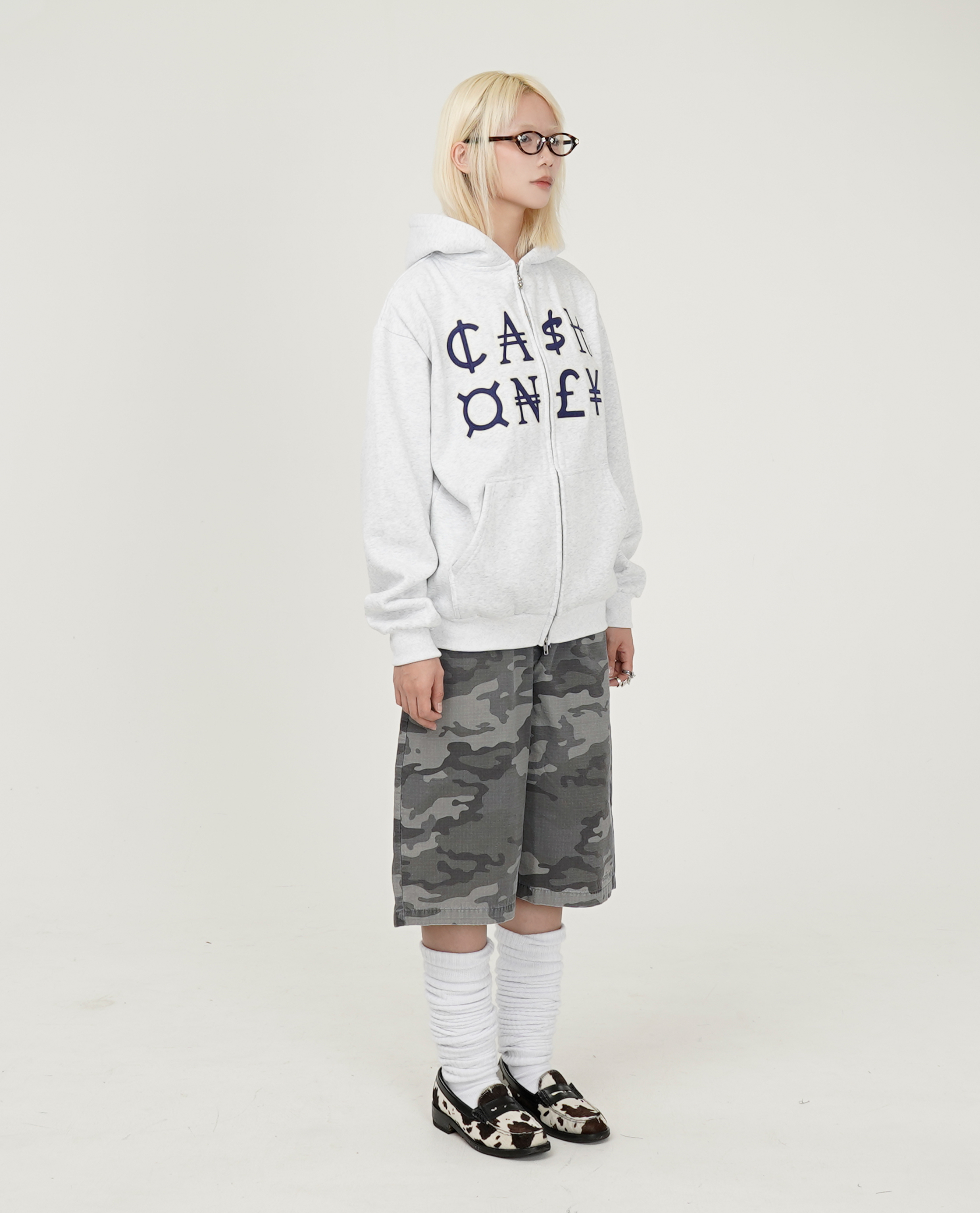 Cash Only Currency Zip-Thru Hood - 25FW