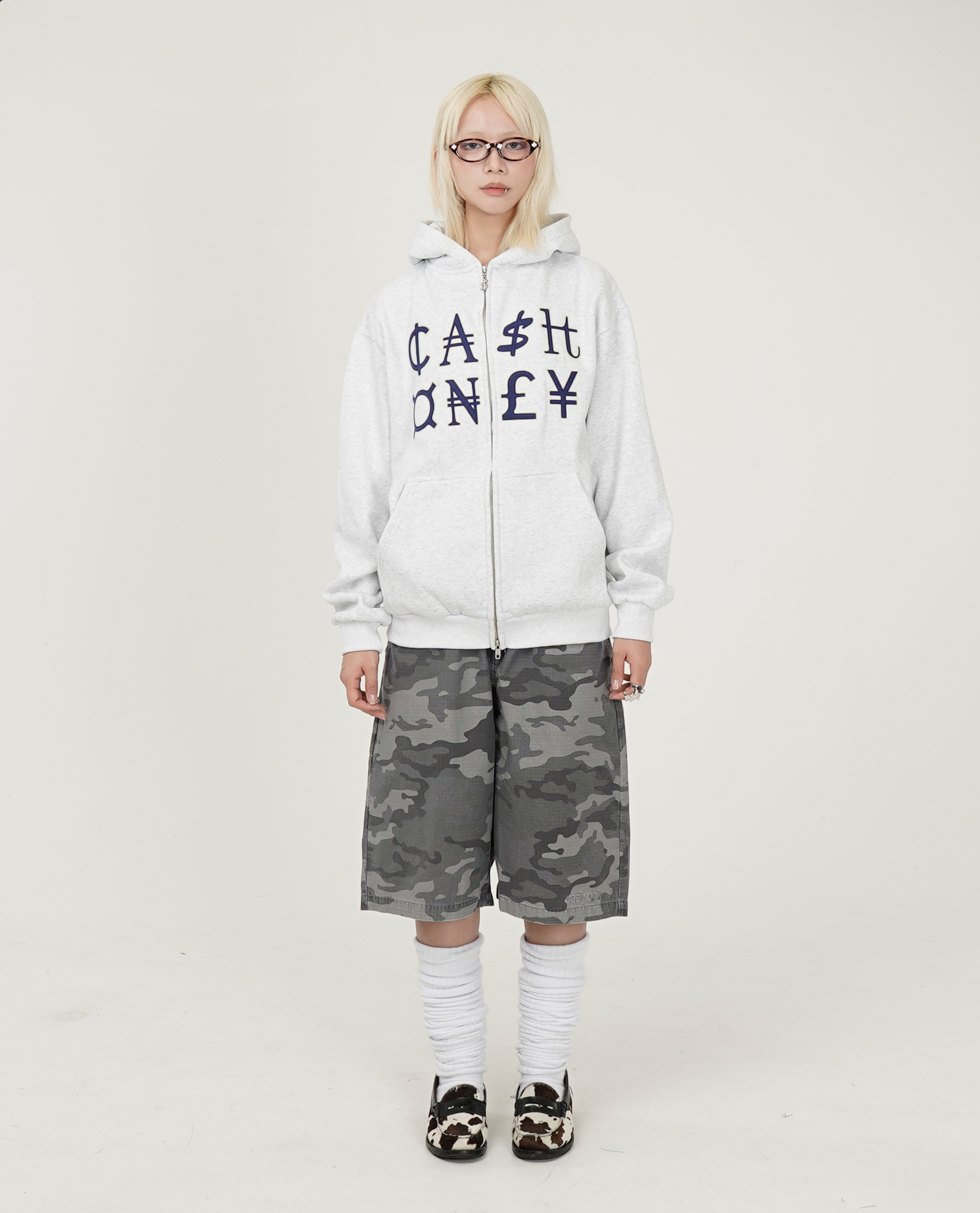 Cash Only Currency Zip-Thru Hood - 25FW