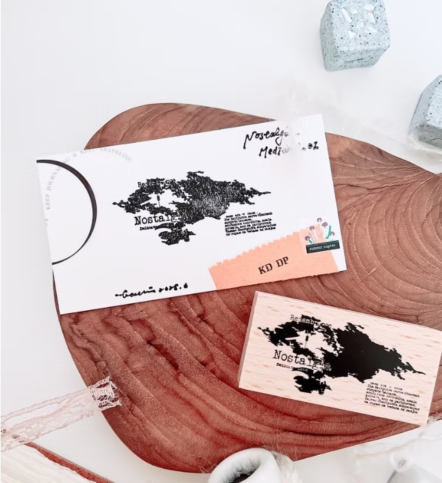 哈秋HA7UU．舊時光墨跡 櫸木印章