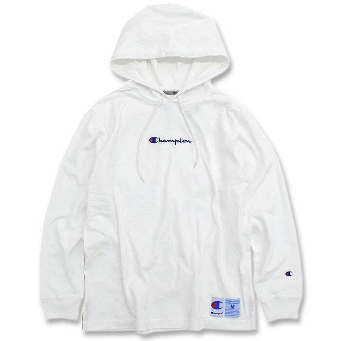 Champion Classic Logo Long Tee White