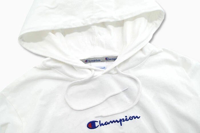 Champion Classic Logo Long Tee White