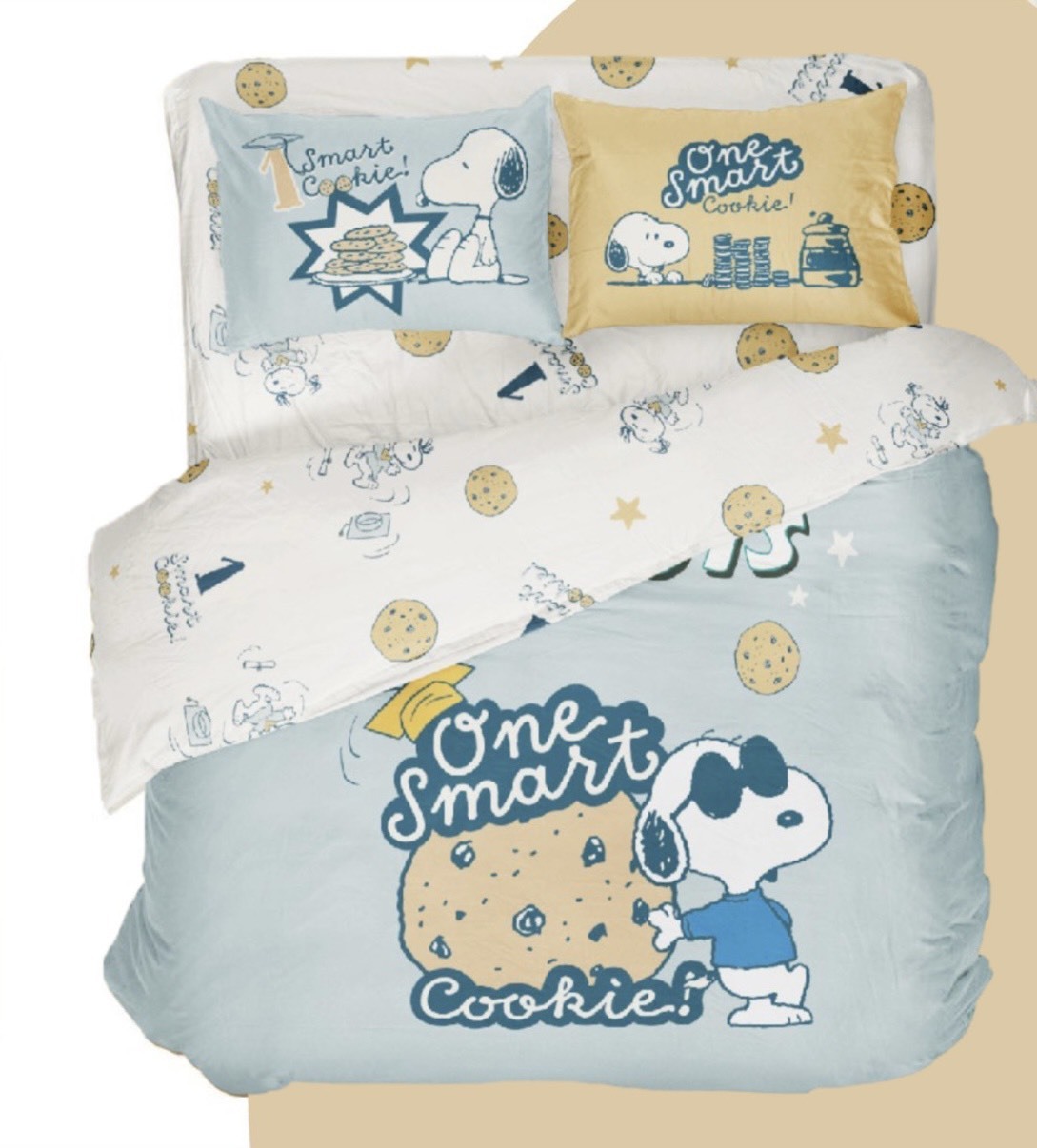 SNOOPY兩用被 | 60支天絲 | SN511 焦糖餅乾