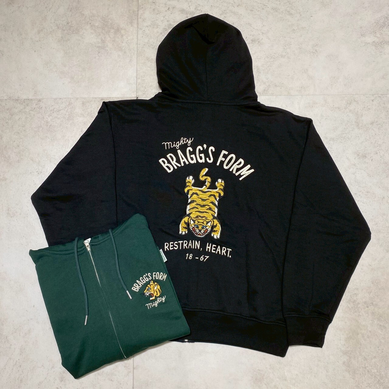 Power To The People 老虎刺繡拉鍊連帽外套 5301046-103