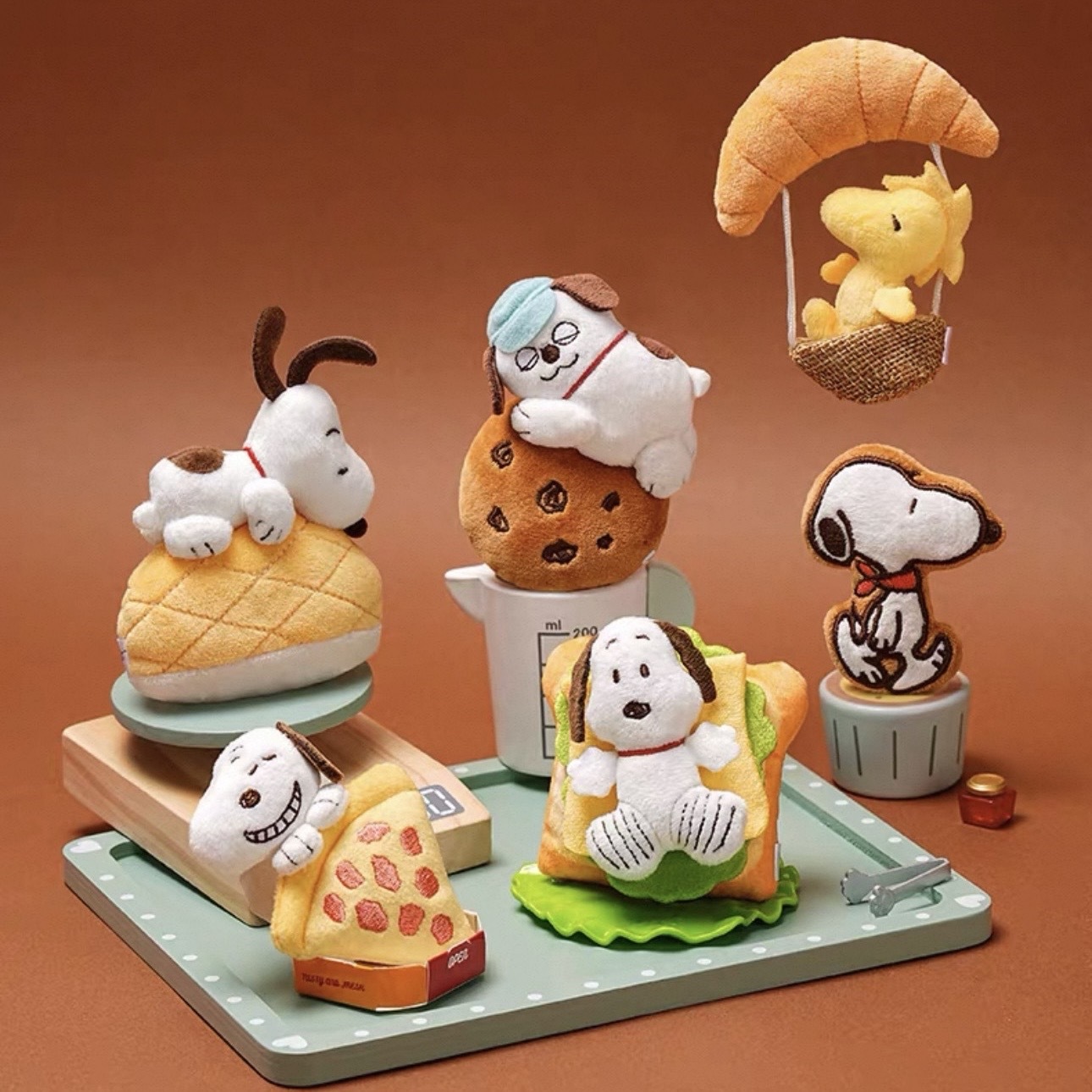 PEANUTS 烘焙屋系列 毛絨冰箱貼 盲盒 史努比 奧拉夫