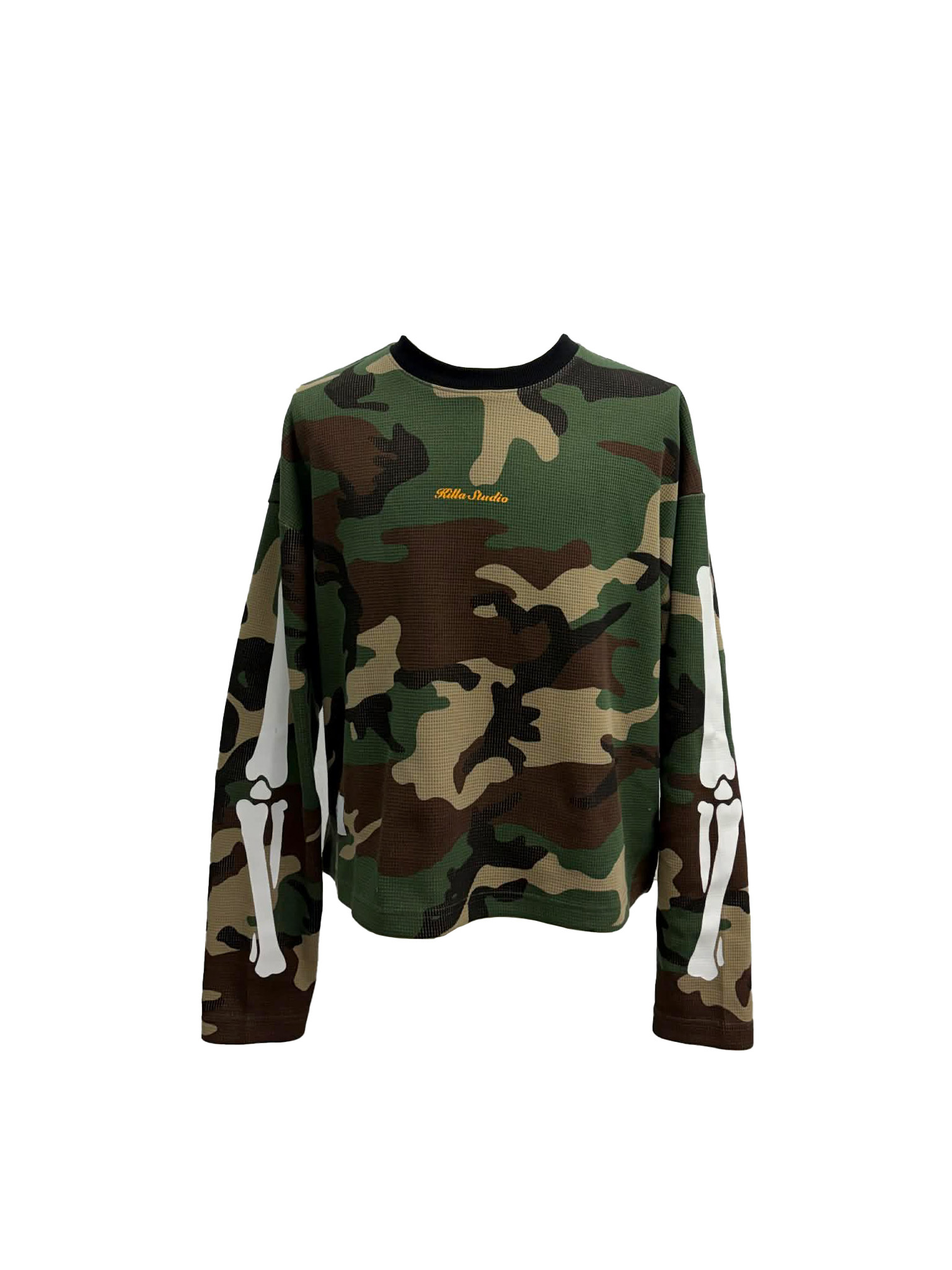 KILLASYSTEM 25F/W BONES WAFFLE L/S TEE 迷彩 華夫格長TEE