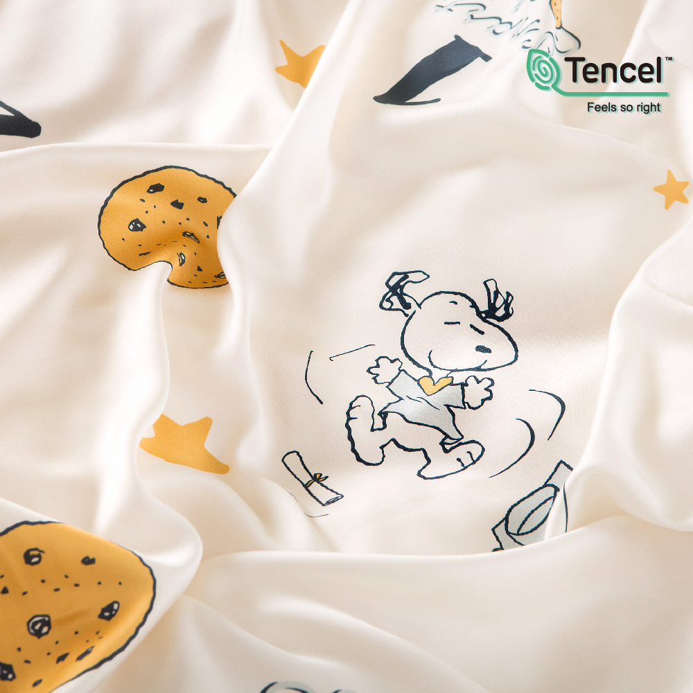 SNOOPY床包組 | 60支天絲 | SN511 焦糖餅乾