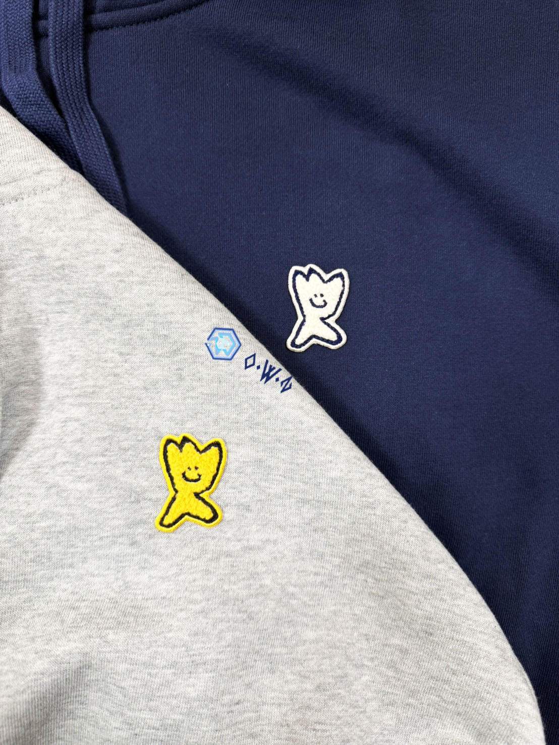 【OWN】Wacky Willy 連帽上衣 刷毛 厚磅 經典款 小黃人 不分男女 深藍 灰色