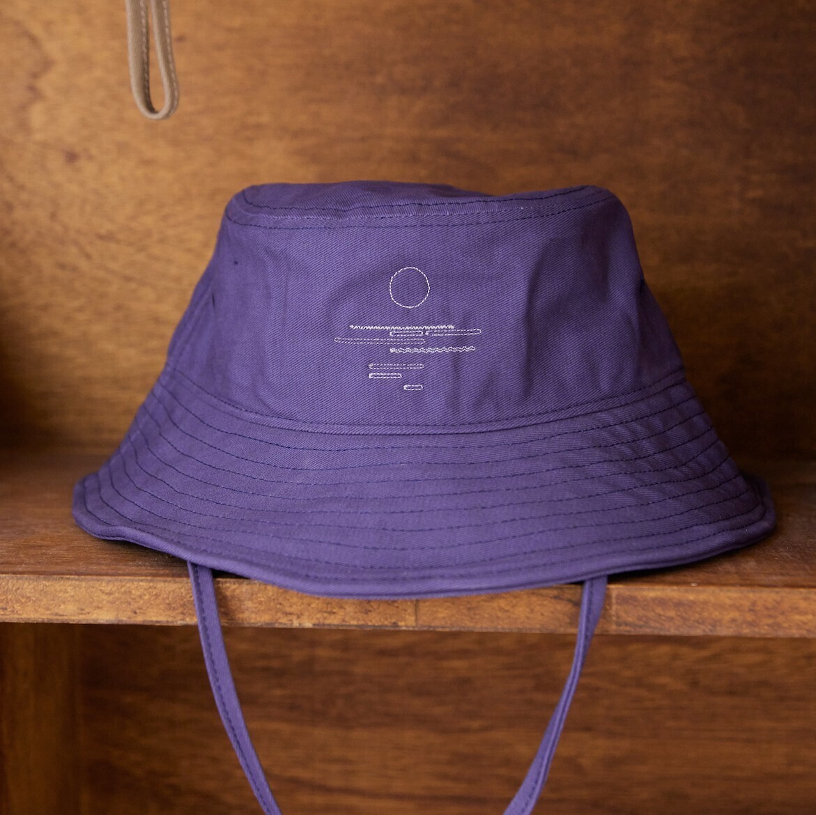 《海色的線條》水洗軟簷登山帽-藍莓優格