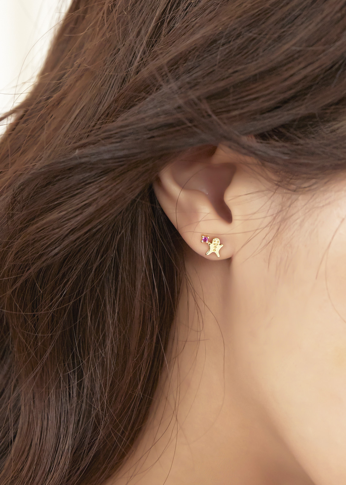 薑餅人星星 耳環