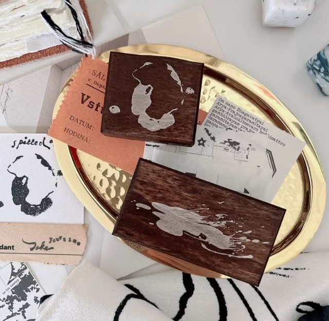 哈秋HA7UU．Spilled系列 染木印章 共二款