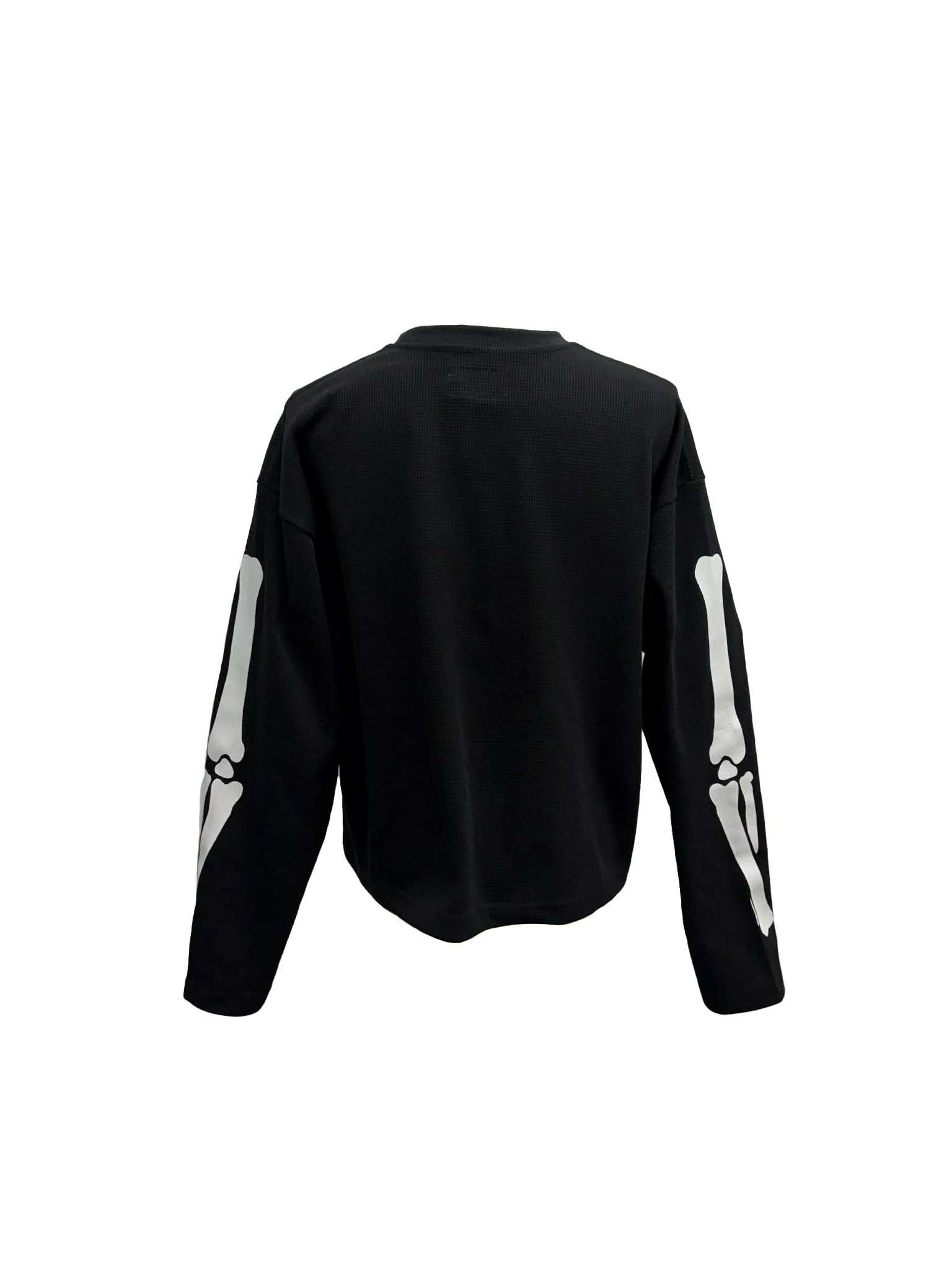 KILLASYSTEM 25F/W BONES WAFFLE L/S TEE 黑色 華夫格長TEE