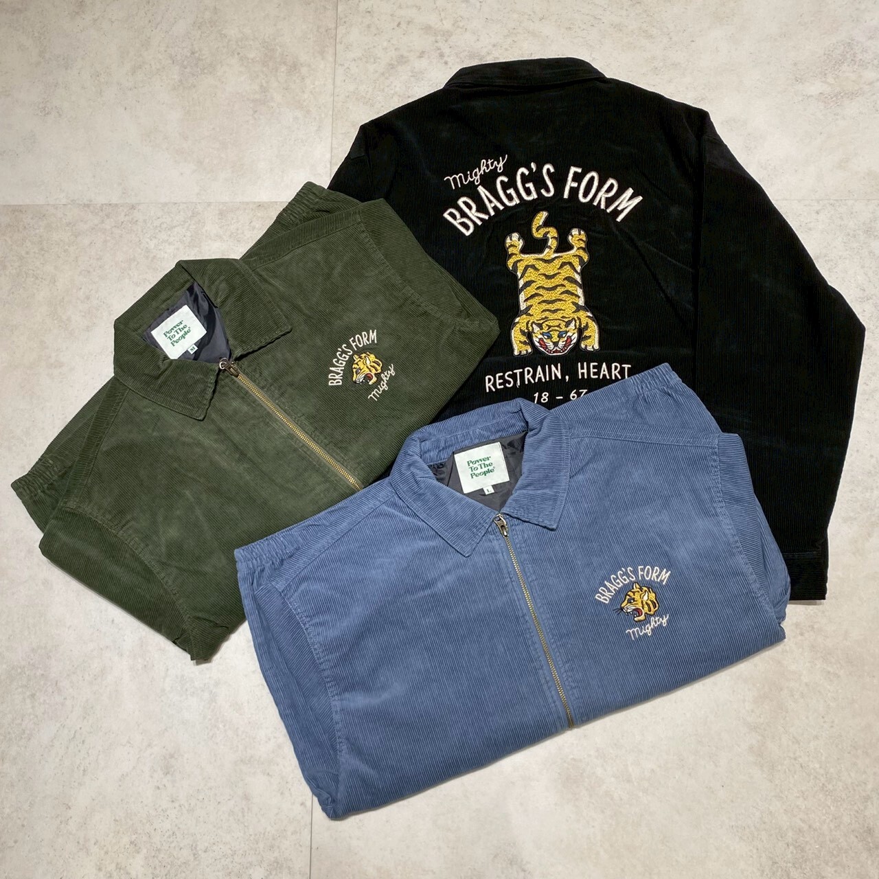 Power To The People 老虎刺繡燈芯絨外套 5701020-104