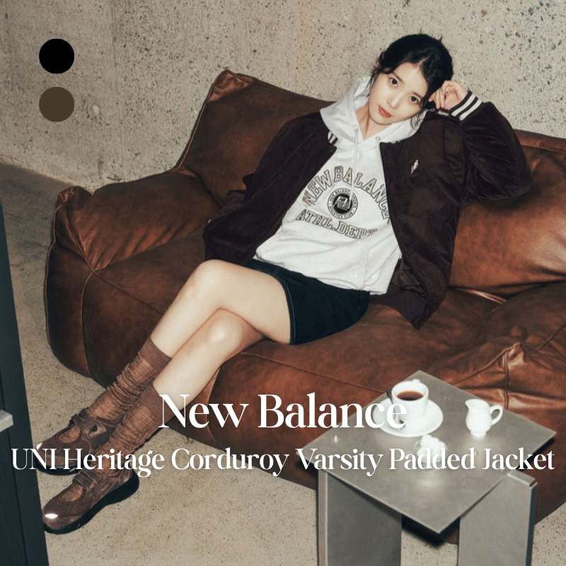 【代購】NEW BALANCE UNI NBNQF41903 Heritage Corduroy Varsity Padded Jacket IU同款 絨面棒球款羽絨外套 – 都市復古保暖款