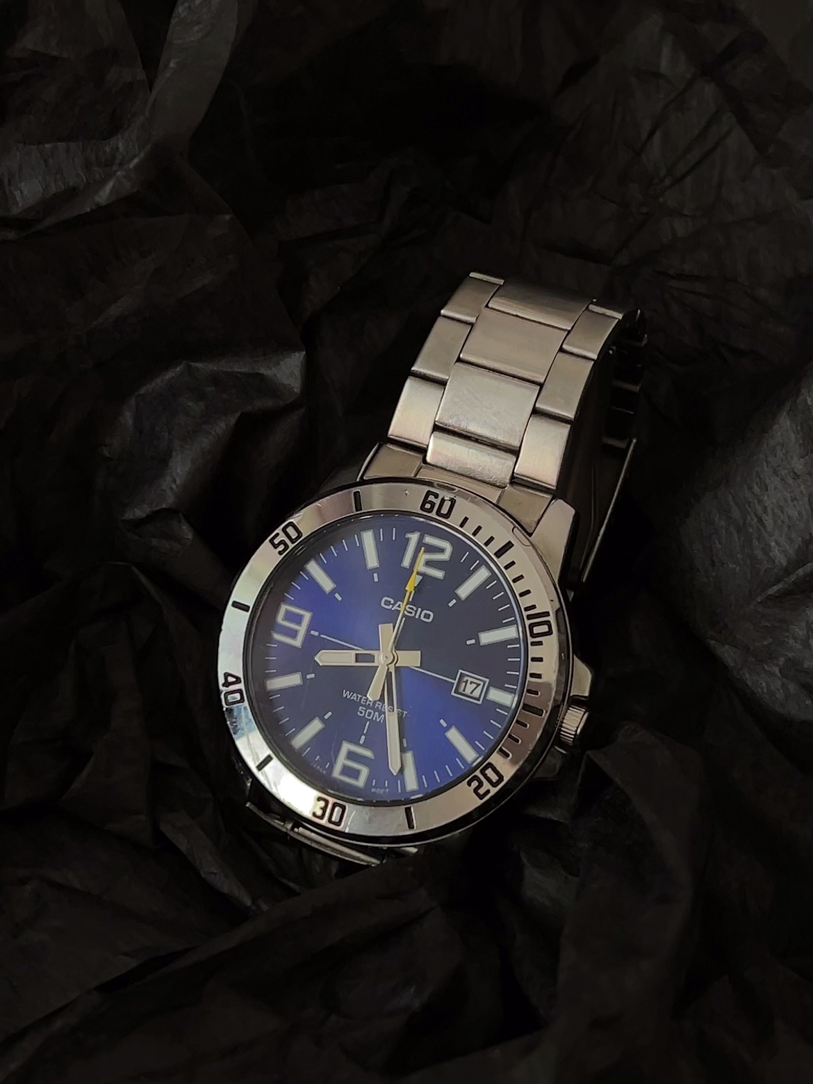 代購-CASIO卡西歐 STANDARD系列 劍魚水鬼 海洋之心 防水 石英機芯 不鏽鋼錶帶 藍色錶盤