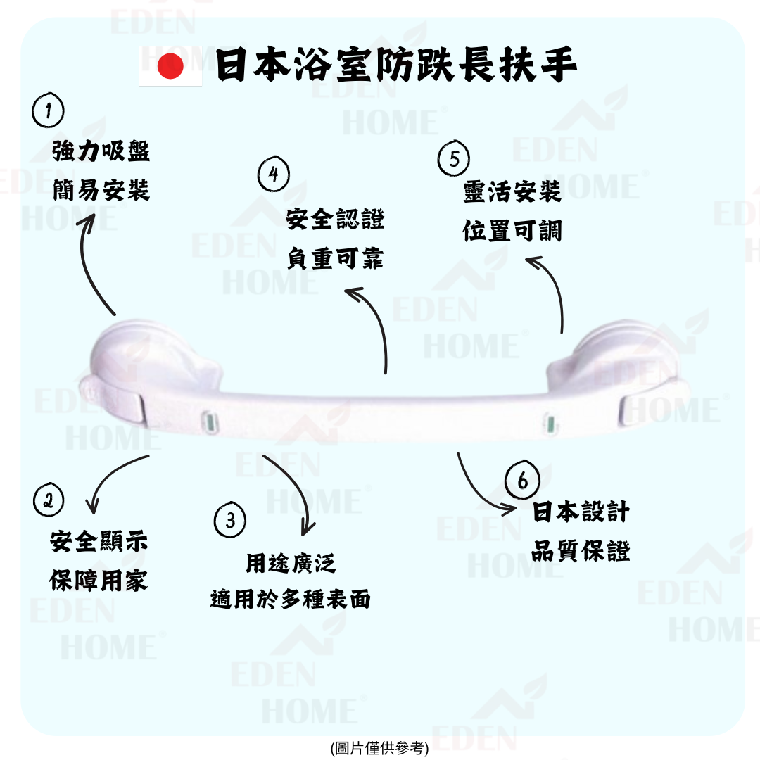 日本浴室防跌長扶手(UT-UNI500)